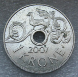 NORWAY 1 KRONE 2007
