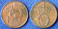 Norway 1 öre, 1969 ***/ 1,00 EURO !!!