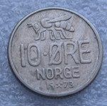NORWAY 10 ORE 1973