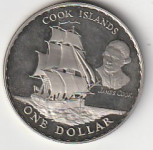 ONE DOLLAR 1970 NEW ZELAND - COOK ISLANDS