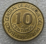 PERU 10 CENTIMOS 1986