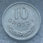 POLAND 10 GROSZY 1967