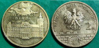 Poland 2 zlote, 2008 Historical Cities of Poland - Bielsko-Biala UNC *