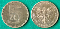 Poland 5 zlotych, 1986 ***/ 0,70 EURO !!!