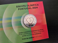 Portugal 2€ Proof 2024 - obojana kovanica povodom OI 2024