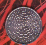 PORTUGAL 200 ESCUDOS 1997 UNC Irmao Beno de Gois CHINA( A 094 )