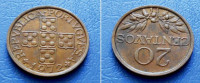 PORTUGAL PORTUGUESA 20 CENTAVOS 1972 KM. 595 - GRANE MASLINE