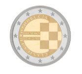 Prigodna kovanica od 2 eura "Republika Hrvatska, članica europodručja"