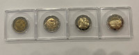 Prigodne hrvatske kovanice 2 Eur, 4 različita komada, UNC