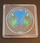 RIJETKO - Srebrnjak ALLIGATOR Cyber Hunters 1 unca obojani (026/100)