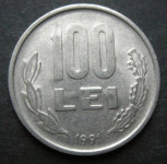 ROMANIA 100 LEI 1991