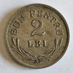 ROMANIA- 2 LEI 1924.