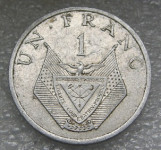 RWANDA 1 FRANC 1985