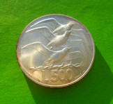 San Marino - 500 Lire 1975 Srebro (Birds) KM#47 - UNC