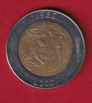 SAN MARINO 500 LIRE 1982 BIMETAL  - 4058