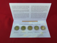 Set njemačkih UNC kovanica od 2 eura Hamburg iz 2008 godine