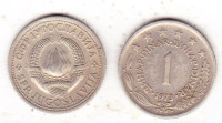 SFRJ 1 DINAR 1973,1974,1975,,1977,1978,1979,1980 KOM 0,5€