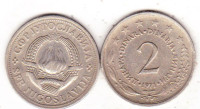 SFRJ 2 DINAR 1971,1972,1973 ,1977,1979,1980 KOM 0,5€