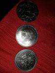 Silver Jubilee lot, 3 coins Great Britain, Isle of Man (aUNC)