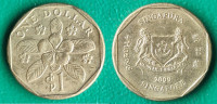 Singapore 1 dollar, 2009 ***/# 1,00 EURO !!!