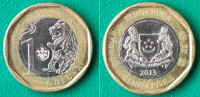 Singapore 1 dollar, 2013 The Merlion / 1,60 EURO !!!