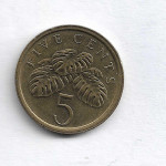 Singapour 5 cent 1986 ( Ko - 709 )