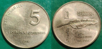 Slovenia 5 tolarjev 1994 1000th Anniversary - Glagolitic Alphabet ***/