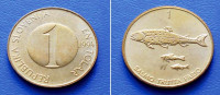 SLOVENIJA SLOVENIA 1 TOLAR 1994 K KM. 4 PASTRVE (SALMO TRUTTA FARIO)