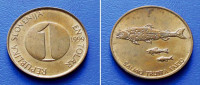 SLOVENIJA SLOVENIA 1 TOLAR 1999 KM. 4 PASTRVE (SALMO TRUTTA FARIO)