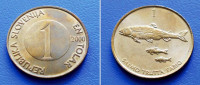 SLOVENIJA SLOVENIA 1 TOLAR 2000 KM. 4 PASTRVE (SALMO TRUTTA FARIO)