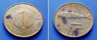 SLOVENIJA SLOVENIA 1 TOLAR 2004 KM. 4 PASTRVE (SALMO TRUTTA FARIO)