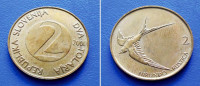 SLOVENIJA SLOVENIA 2 TOLARJA 2000 KM. 5 LASTAVICA (HIRUNDO RUSTICA)