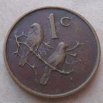 SOUTH AFRICA 1 CENT 1967 SUID-AFRIKA