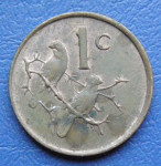 SOUTH AFRICA 1 CENT 1989