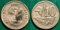 South Africa 10 cents, 2003 ***/