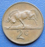 SOUTH AFRICA 2 CENTS 1974