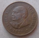 SOUTH AFRICA 2 CENTS 1979 President Diederichs