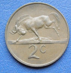 SOUTH AFRICA 2 CENTS 1980