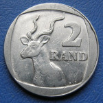 SOUTH AFRICA 2 RAND 1989