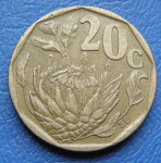 SOUTH AFRICA 20 CENTS 1995