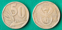 South Africa 50 cents, 2008 / 1,00 EURO !!!