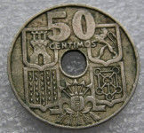 SPAIN 50 CENTIMOS 1949 (52)