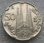 SPAIN 50 PESETAS 1992 Sagrada Familia
