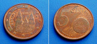 ŠPANJOLSKA SPAIN 5 EURO CENT 2007 KM.1042