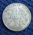 Srebrna kovanica 1 Mark 1906