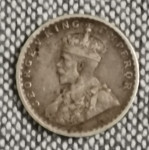 SREBRNA KOVANICA "TWO ANAS" 1917.-INDIA-GEORGE V-0,917/1,46 grama