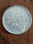 Srebrnjaci 5 Francs 1962 1964