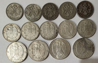 SREBRNJACI KRALJEVINA JUGOSLAVIJA – 14 KOM – 10 / 20 / 50 DINARA – SRE