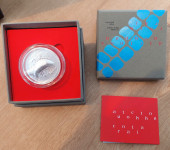 Srebrnjak crna gušterica, visoki reljef, 2 unce