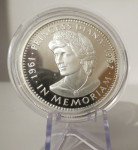 Srebrnjak Princeza Dajana, proof 1997, Liberija, 1 unca